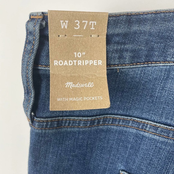 NWT MADEWELL Tall Plus 10" High Rise Roadtripper Supersoft Jean in Playford Wash - Picture 7 of 7